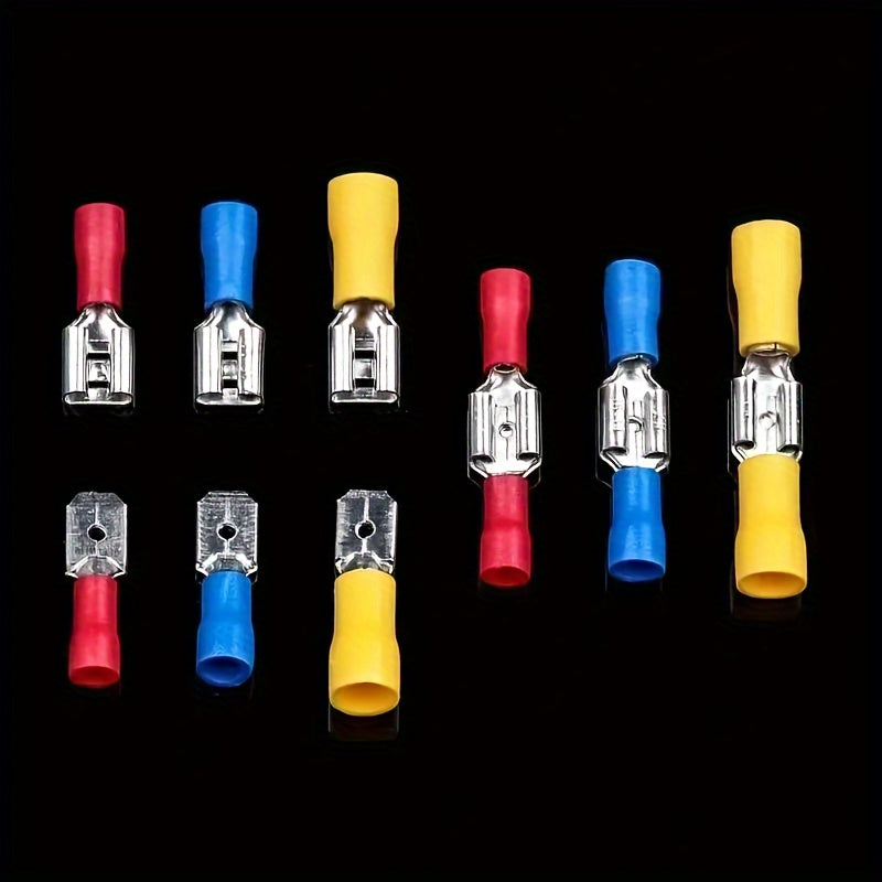 [Wire Terminals Kit] 480pcs Cold Crimped Wire Terminals Kit | Various Insulated Cable Connectors, Wire Crimped Docking & Automotive Accessories Combination Box