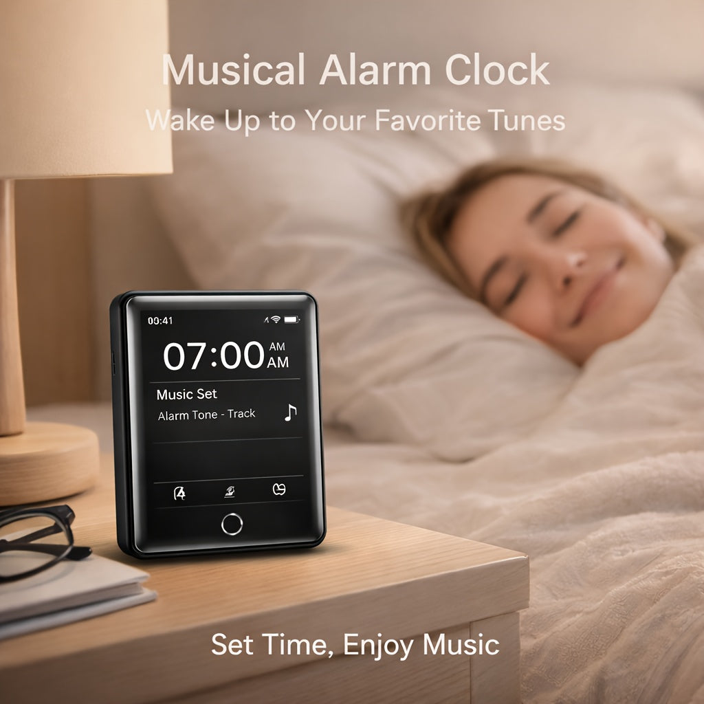 High-fidelity Touchscreen MP3 Player, Equipped with A 2.4-inch IPS HD Display, Supporting Music/video Playback, E-book Reading And Recording Functions, 128GB Expandable Storage Space, Suitable for Running, Traveling And Learning Scenarios.