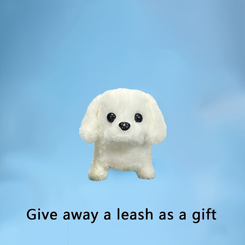 [Ideal Gift] 2026 Realistic Robot Dog - Interactive Walking, Barking, Expressive Eyes And Soft Plush, Button Controlled Home Office Companion Or Gift - Ideal Choice for Adults And Teenagers, Cute Animal Biomimetic Product, Soft Touch Hair, Random Color