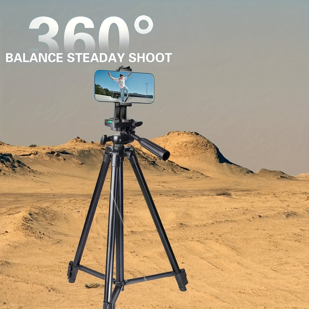 ZOMEI 55 "Professional Mobile Photography Tripod - Mobile Phone And Camera Dual-purpose Tripod - Travel Tripod - Action Camera Tripod - Professional Camera Stand, Handbag, Suitable for iPhone, for Android Phone, for Mirrorless Camera, Black