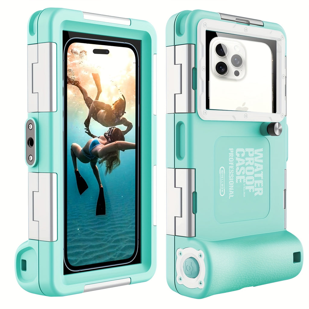[Professional Scuba Dive Case] Underwater Snorkeling Diving Phone Case for Phone 16/15/14/13/12/11 Pro Max/XR/XS/X S24/S23/S22.[50ft/15m] Professional Scuba Dive Case Underwater Photo Video