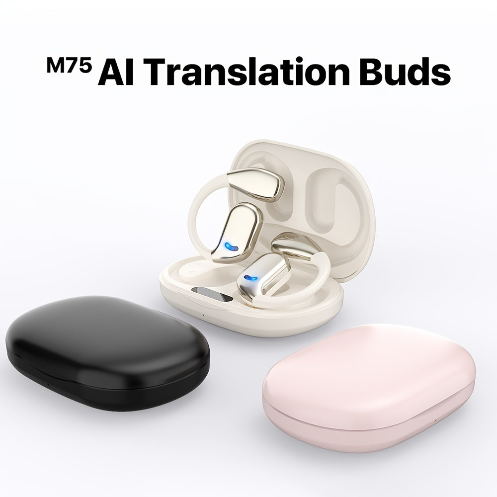 Real-Time AI Translation Earbuds, a 3-In-1 Device with Wireless 5.4, Capable of Translating 156 Languages for Both Ios And Android, Ideal for Travel, Business, And Learning