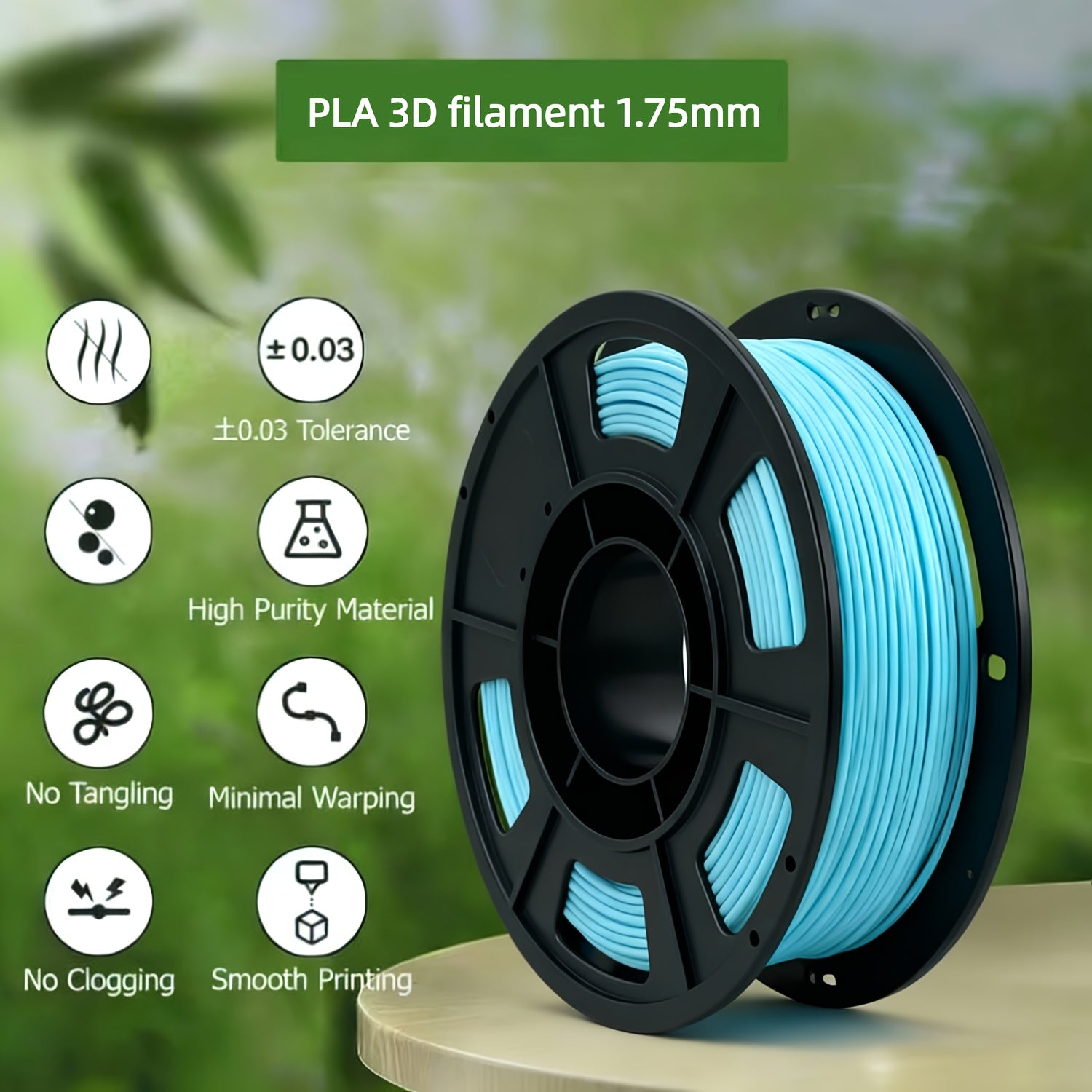 Special Consumables for PLA 3D Printers, Weighing 250G (0.55LB), Featuring 1.75Mm Fiber Diameter And a Dimensional Accuracy of +/-0.02Mm, Available in Various Colors, with Low Warping, Packaged in a Vacuum Box