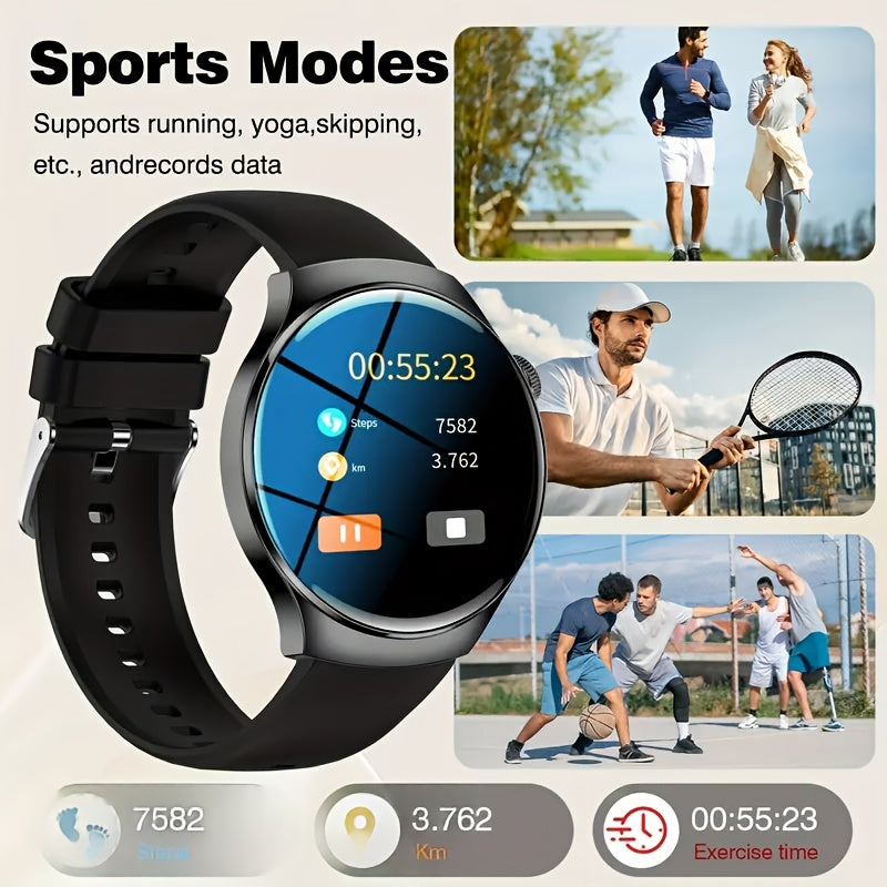 Valentine'S Day Gift - New - Unisex Smartwatch, Makes And Answers Calls, Provides Message Reminders, Tracks Steps, Calories, Exercise Time, Music, And Photo Controls. Perfect Gift For Men And Women, Ultra-smartwatch, High-quality Smartwatch For Men