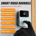 Smart Video Doorbell Camera Wireless, Smart Video Doorbell Home Intercom HD Night Vision 2. 4GWiFi Security Doorbell, Two-Way Audio, PIR Motion Detector, Photos, Recording, APP Control, Cloud SD Card Storage