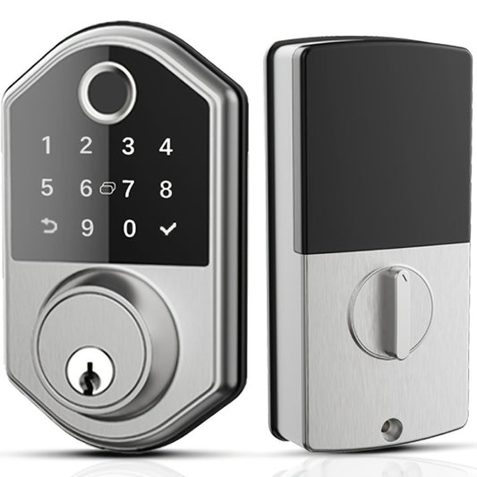 Biometric Fingerprint Smart Door Lock, Keyless Entry, Automatic Locking, Electronic Keypad , Biometric Recognition, Anti-peeping Password, Easy to Install