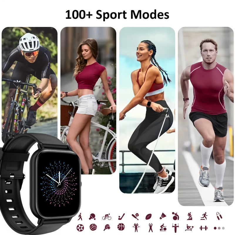 [Christmas Gift] 2025 New Smartwatch, 1.83-Inch Touchscreen, Unisex, Supports Call Function, Call and Message Notifications, Multi-Functional Fitness and Sports Smart Bracelet, Wireless Connection for Android and Mobile Phones, Christmas Gift, Valentine's