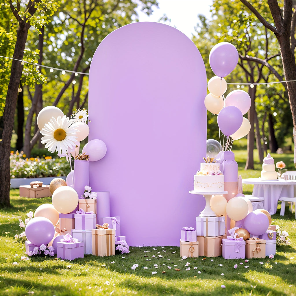 6ft Wedding Arch Cover Polyester Fitted Wedding Arch Stand Covers Round Top Backdrop Cover for Birthday Party Ceremony Banquet Decoration, Suitable for Wedding Ceremonies, Gender Reveals, Birthday Parties.