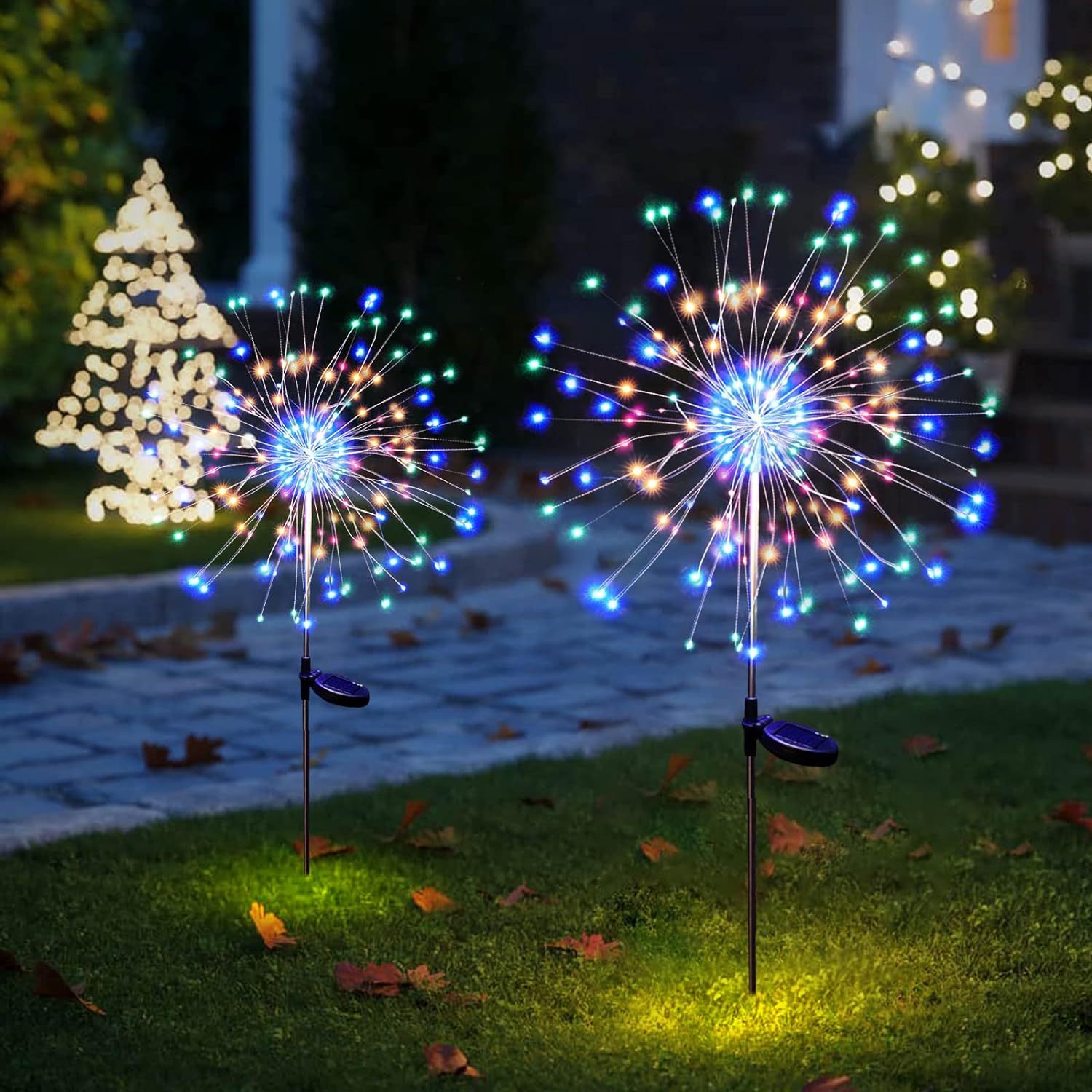 Solar Festival Garden Lights, Environmental Garden Lighting | High Efficiency Solar Smoke Lanterns, Solar Garden Lights, Suitable for Festival Outdoor Decoration