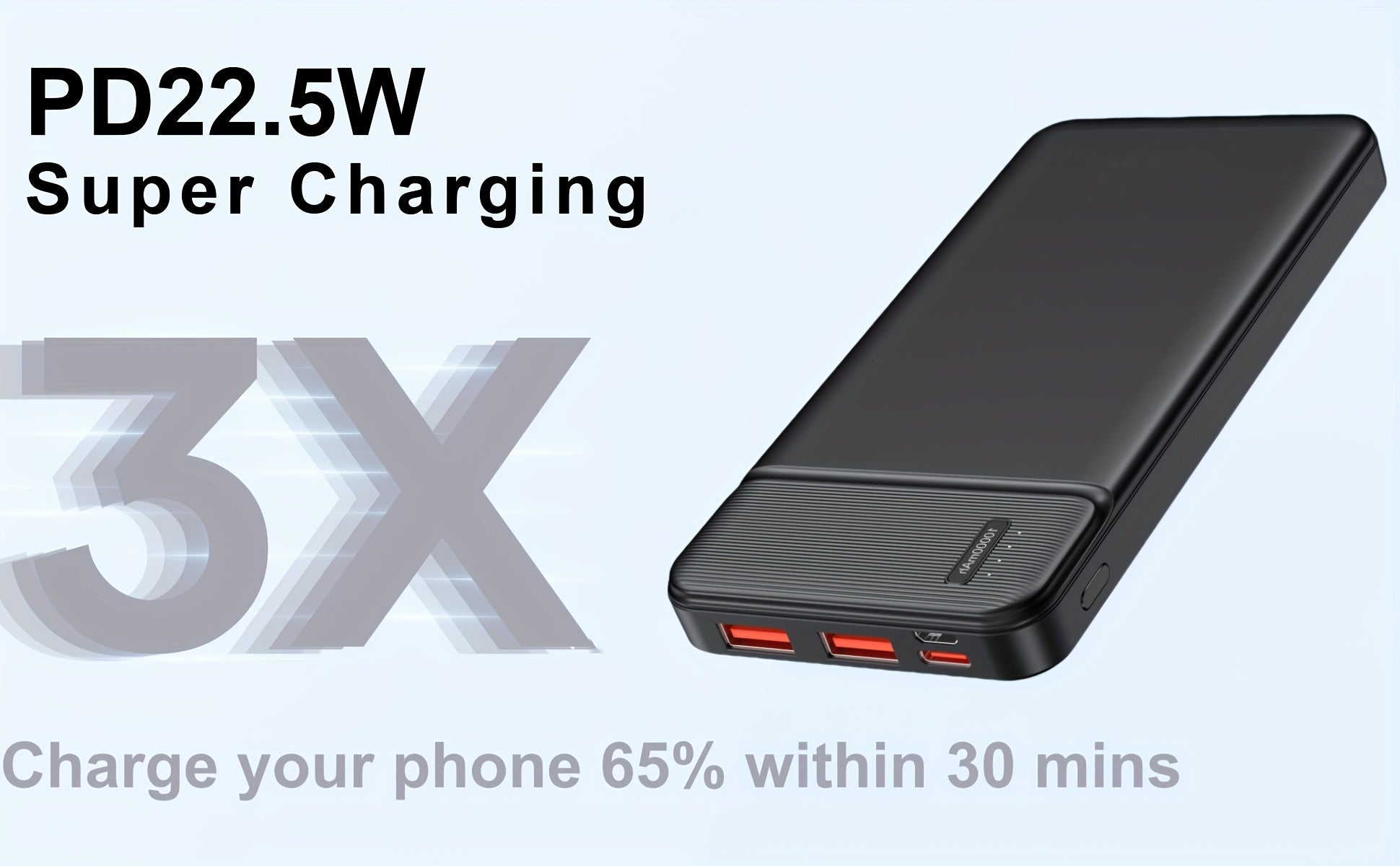 10000mAh Power Bank Battery Pack Portable Charger, Travel Essentials, PD 22.5W Super Quick Charge, Slim Deisgn & Compatible For, Smartphones, Tablets, Heated ClothesGifts For Men Women
