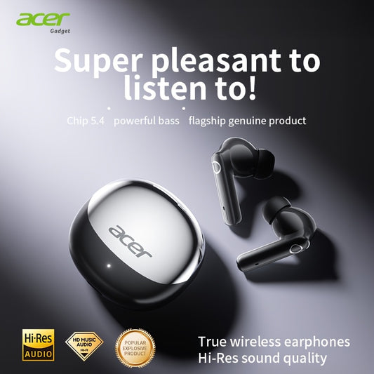 Acer In-Ear Headphones - Wireless TWS, Stereo Sound Effect, Super Long Standby, Chip V5. 4, Rapid Shipping, Multi-Device Compatible with Phone, Pad, Laptop, Ideal for Study, Business, Gym, Running, Perfect Christmas, Gift Present, Wireless Headphones, Bus