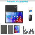 Crelander Tablet With Keyboard, 2-in-1 Tablet, 6GB+128GB, 10-inch Tablet With Case, Mouse, Stylus, 5000mAh Battery, WiFi, Android