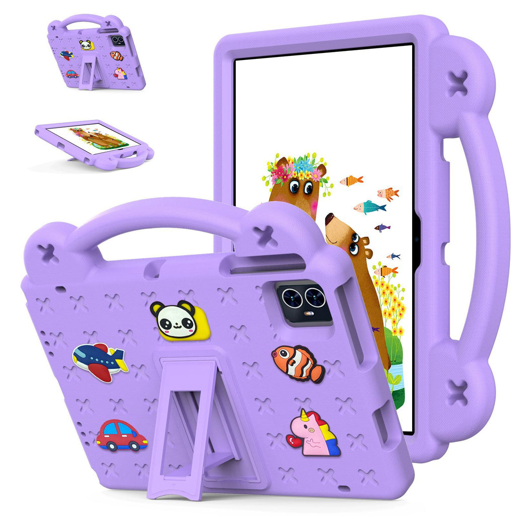 1pc Protective Case Suitable for T-mobile Revvl Tab 2(2025) Tablet, with a Stand and Handle- Shock-resistant EVA and PC Hybrid Shell