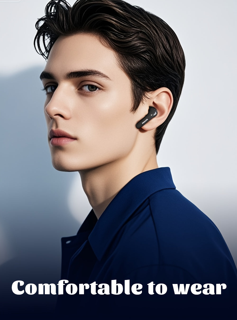 Philips TAT1320 Wireless Wireless Headset, Upgraded Wireless 5.4, 13MM Speakers, Ultra-long Battery Life, Type-C Fast Charging, Stereo In-ear Earphones, With Microphone, Compatible With Mobile Phones, Suitable For Games, Business, Sports, Camping