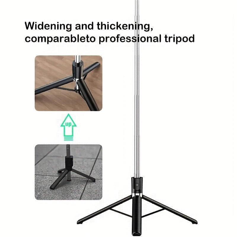 [Professional Selfie Stick] Professional 68 Inch Retractable Selfie Stick with Wireless Remote, 360° Rotation, Stable Anti-shake Design. Ideal for Travel Vlogs & Outdoor Live Streaming. Compatible with iPhone/Android Smartphones