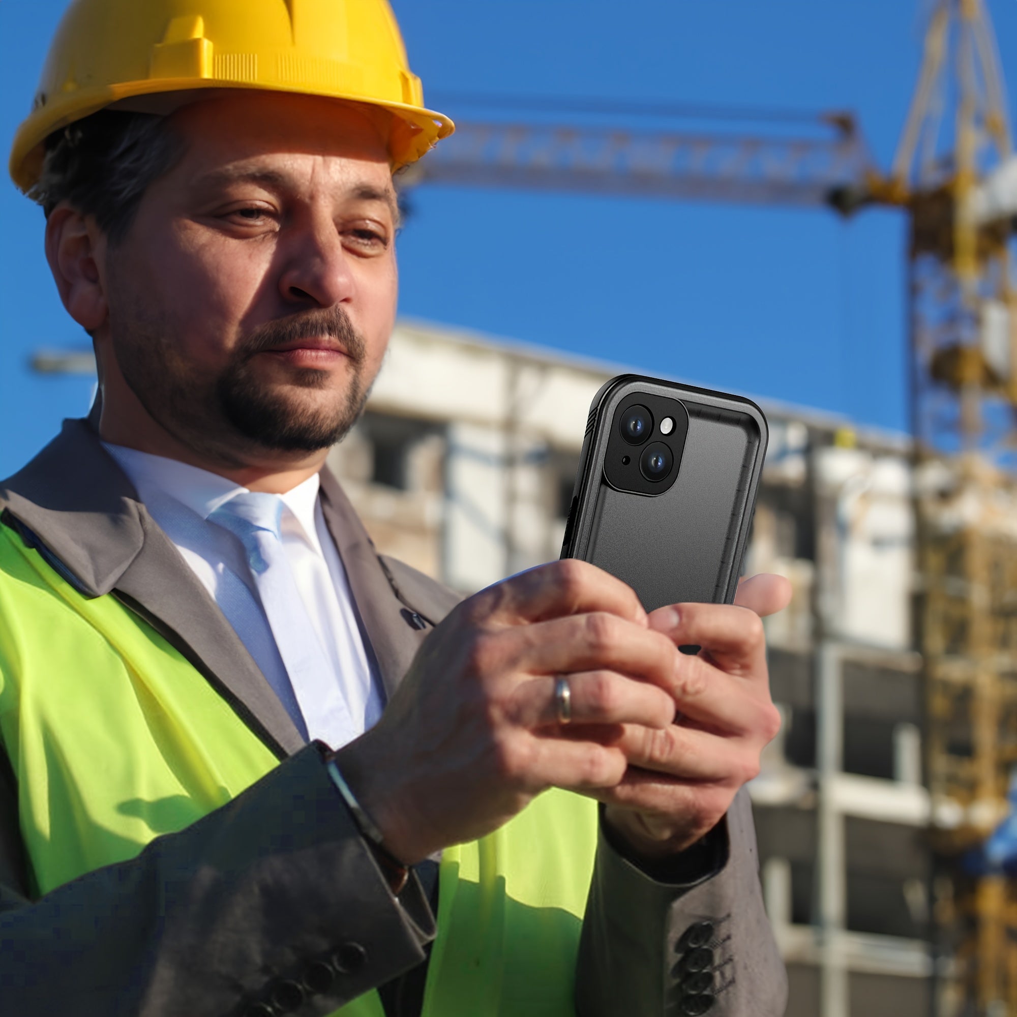 Phone Case - A Robust Case Designed for Various for Iphone, Including The Pro Max And Mini Versions, Featuring a Built-In Tempered Glass Screen Protector And Offering Protection Against Dust, Shocks, And Underwater Activities