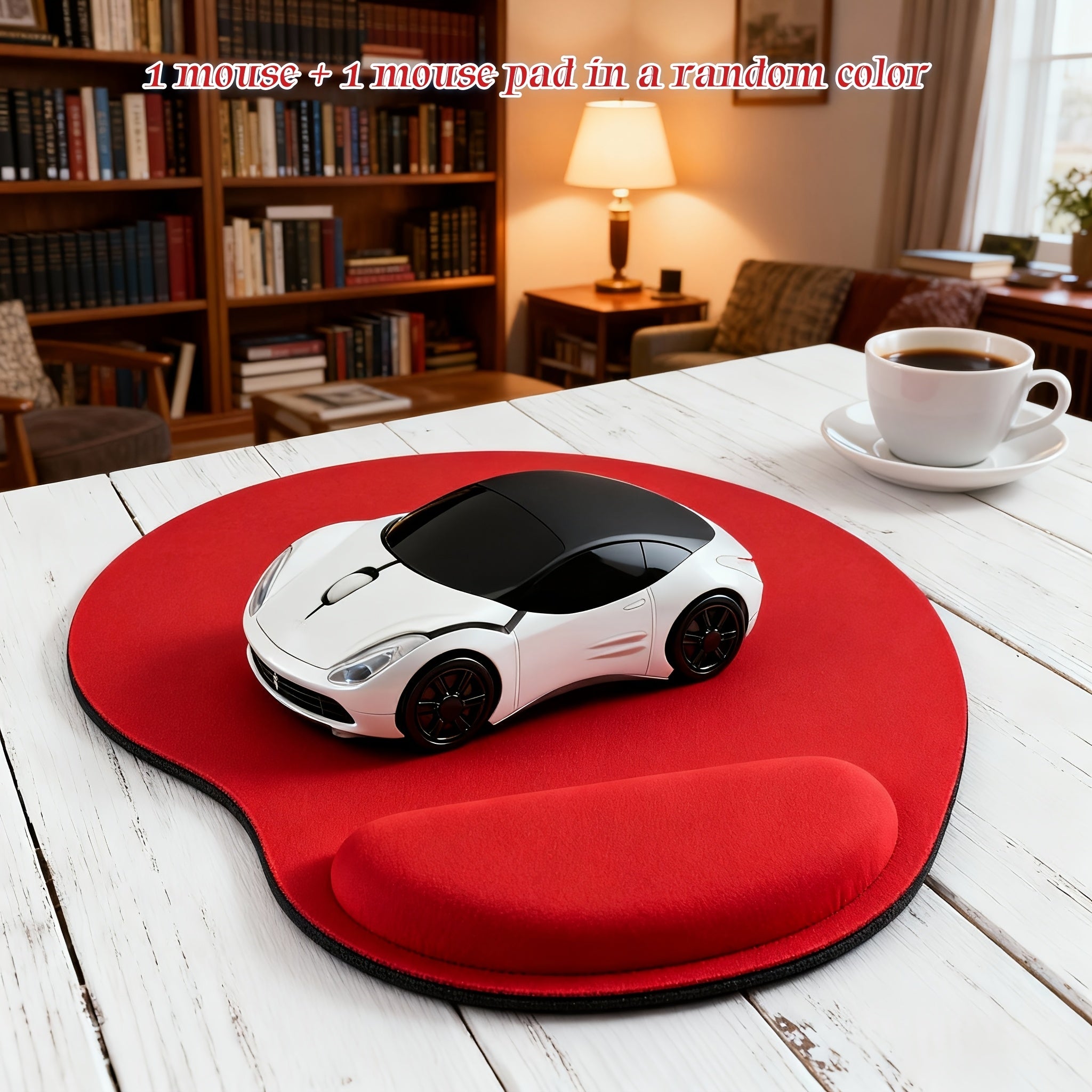 2pcs Set = 1 Creative Car-Shaped Mouse + 1 Random Color Mouse Pad. Computer Mouse, Laptop Mouse - Suitable for Business, Home, Gaming, Notebook, and Desktop Computers. Universal, Fashionable Car-Shaped Design. Ideal as a Holiday Gift, Couple's Gift