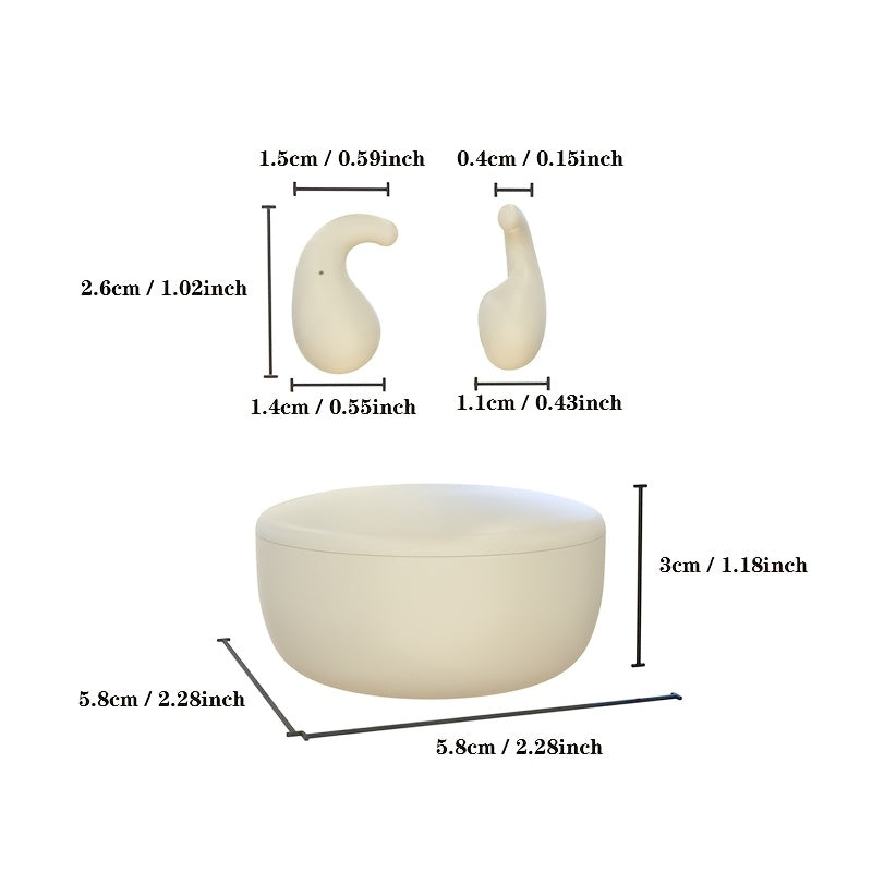 Ultra Thin Bluetooth Earphones, Wireless Earphones, Invisible Sleep Earphones, No Latency Gaming, Intelligent Noise Reduction, Ultra Long Battery Life, Mini Sleep Earphones, Ultra Long Standby, Comfortable to Wear, Bluetooth 5.4 Earphones, Suitable for Wo
