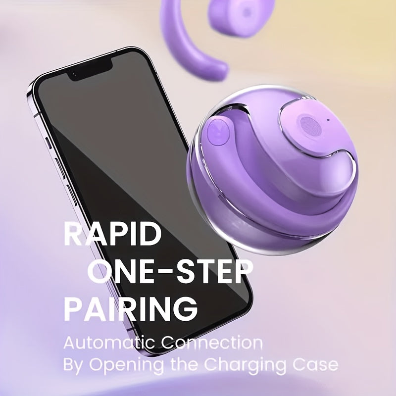 Translation Earphones Supporting Over 100 Languages, Small Coconut Ball Hanging TWS Wireless Earphones, Music Without Delay, Translation Earphones, Conference Recording Translation, Real-Time Voice Translation, Fast Charging, And Free Lanyard