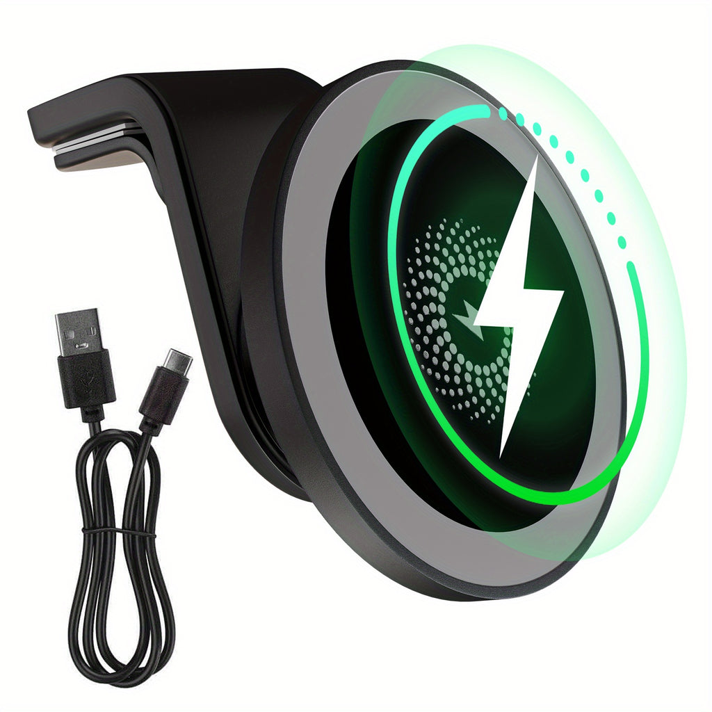 15W Maximum Fast Magnetic Wireless Car Charger Mount, Vehicle Phone Holder for Iphone 17/17 Air 16/16 Pro/16 Plus/16 Pro Max/15/14/13/12 Series, Compatible with for Samsung Galaxy Series And Android Phones, Supports Multiple Devices