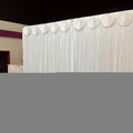 1 Pack 10X10ft Elegant Wedding Backdrop Curtains White - Premium Silk Drapes And Smooth Hanging - for Wedding, Birthday, Shower Party, Home & Events Decor & Photography Background - Valentine's Day Decor - Luxurious Appearance | Silk Curtain