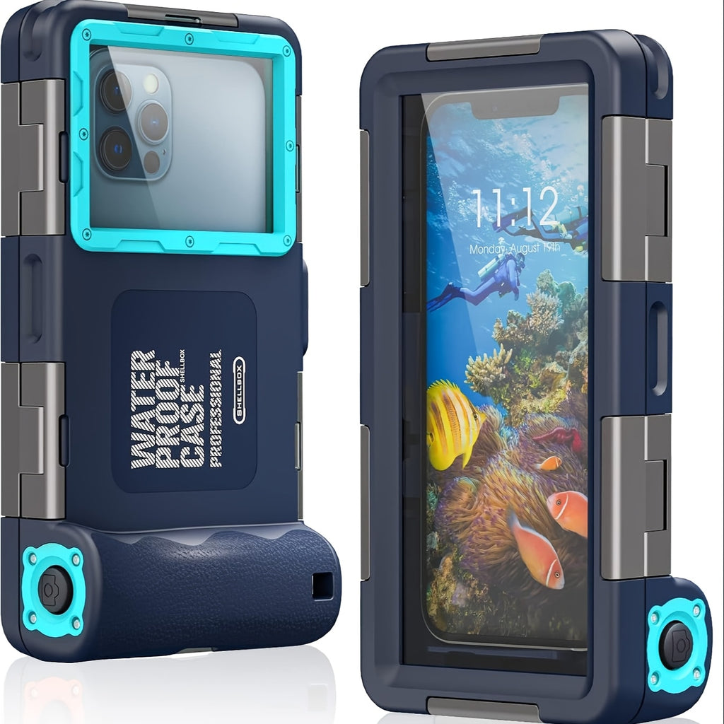[Professional Scuba Dive Case] Underwater Snorkeling Diving Phone Case for Phone 16/15/14/13/12/11 Pro Max/XR/XS/X S24/S23/S22.[50ft/15m] Professional Scuba Dive Case Underwater Photo Video