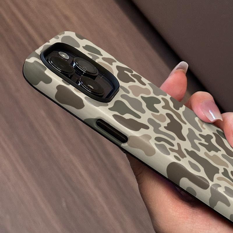 Phone Case: Camo Pattern Phone, Shockproof Rugged Cover Dual Layer Soft Hard PC Bumper Hard Design 11 12 13 14 15 16 17 Pro Plus Air 7 8 XSMAX, Reinforced Edges, Phone Bumper Case, Heavyduty Case, Adventure Seekers, Techsavvy Users