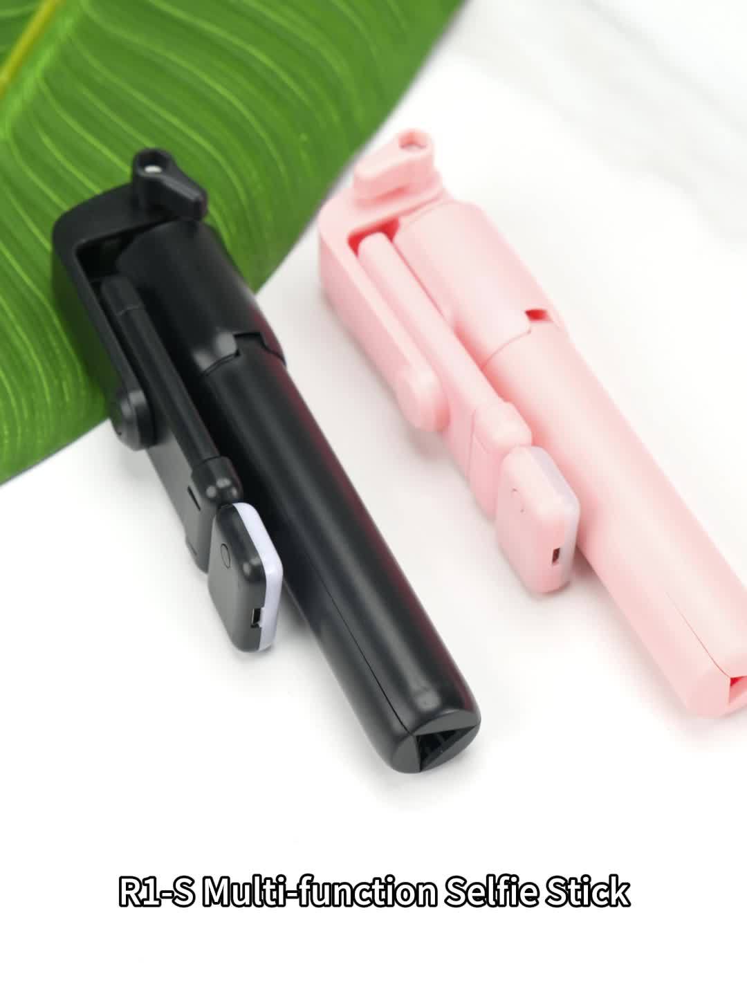 Expandable Selfie Stick for Phones Featuring an Integrated Fill Light, Designed for Professional Live Streaming. This Wireless Remote-Controlled Tripod Rotates 360° And Is Perfect for Hiking, Travel, Vlogging, And Outdoor Activities