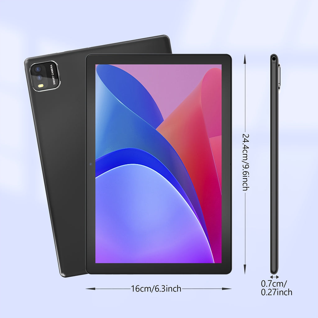 Newest Tablets Android 14, 2 in 1 Tablet with Optional Keyboard, Mouse, Stylus Without Electricity, 10 Inch Tablets, 6GB(3GB+6GB) RAM, 64GB ROM+1TB Expansion Support, Wi-Fi 6, 2MP+8MP Dual Camera, 6000 Mah, Quad-Core, BT, GMS, Games, Tablet, Pad