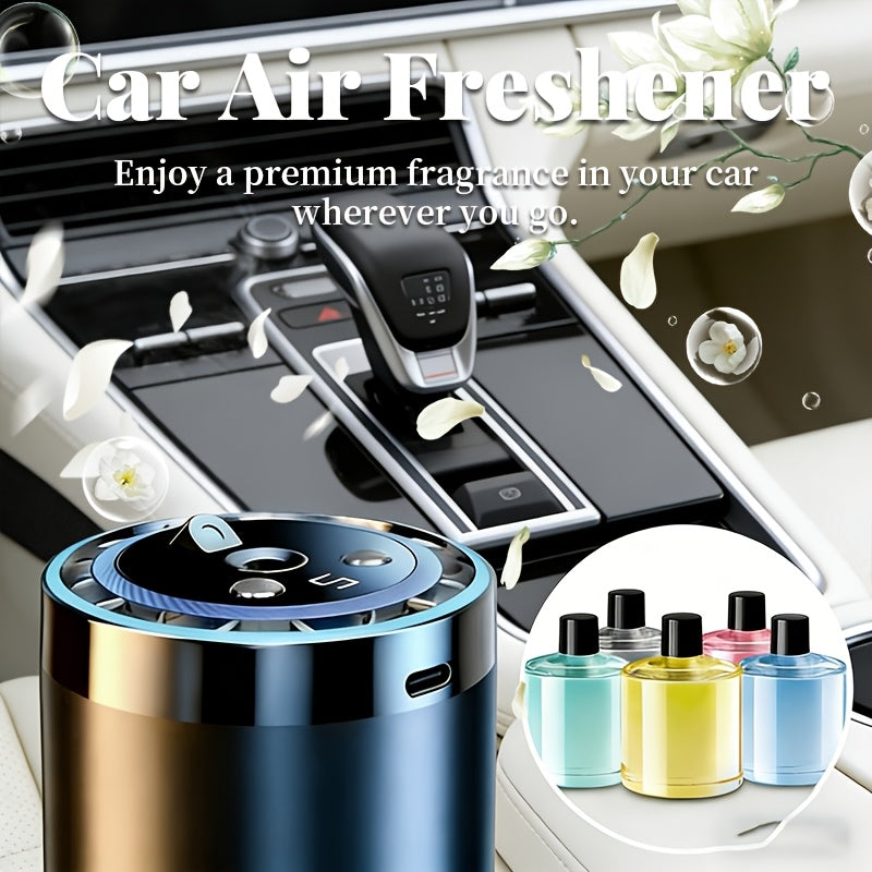 [Ideal Gift] Smart Car Air Freshener With Aromatherapy Features, Featuring A Dynamic Light Display And A Starry Sky Mode, Portable Car Air Humidifier, USB Charging, Suitable For Any Car Model, Ideal Car Gift And Holiday Gift, Car Additions