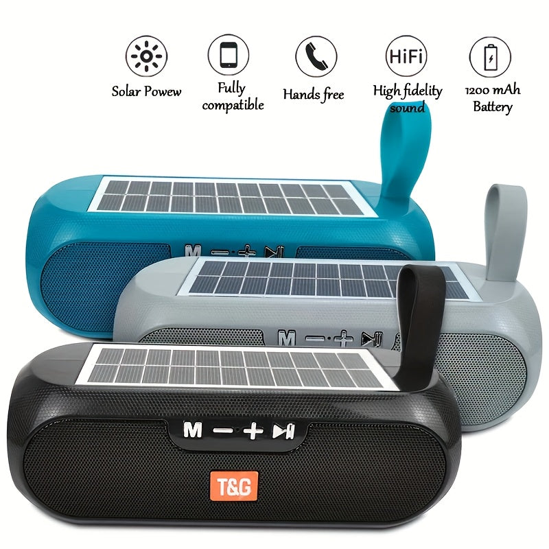 TG182 Solar Speaker Is a Wireless Outdoor Speaker That Connects to Mobile Phones, Tablets, Computers, And Tvs. It Features a 10W USB Portable Design, Supports TF Cards, FM Radio, And Has an Auxiliary Input