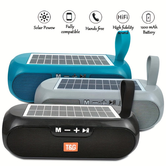 TG182 Solar Speaker Is a Wireless Outdoor Speaker That Connects to Mobile Phones, Tablets, Computers, And Tvs. It Features a 10W USB Portable Design, Supports TF Cards, FM Radio, And Has an Auxiliary Input
