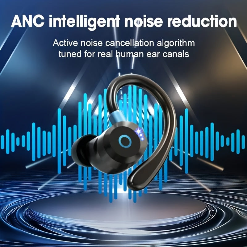 2026 New Wireless Earbuds Hi-Fi Stereo In-Ear Headphones Long Battery Life LED Digital Display Touch Control Noise Canceling Fast USB Charging Sport Gaming Headset Lightweight Fashion Earphones for Commute And Gamers