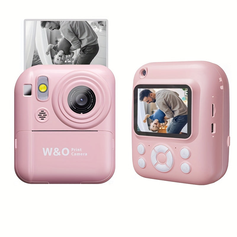 Camera Paper/New Instant Print Digital Camera, 1080P 2.4 Inch Screen Super Cute Instant Camera with 3 Rolls Print Paper And 32GB Card, Digital Camera Kids Gift for Kids 3-12 Years, Perfect Holiday Gift for Girls/Boys, Birthday Gift
