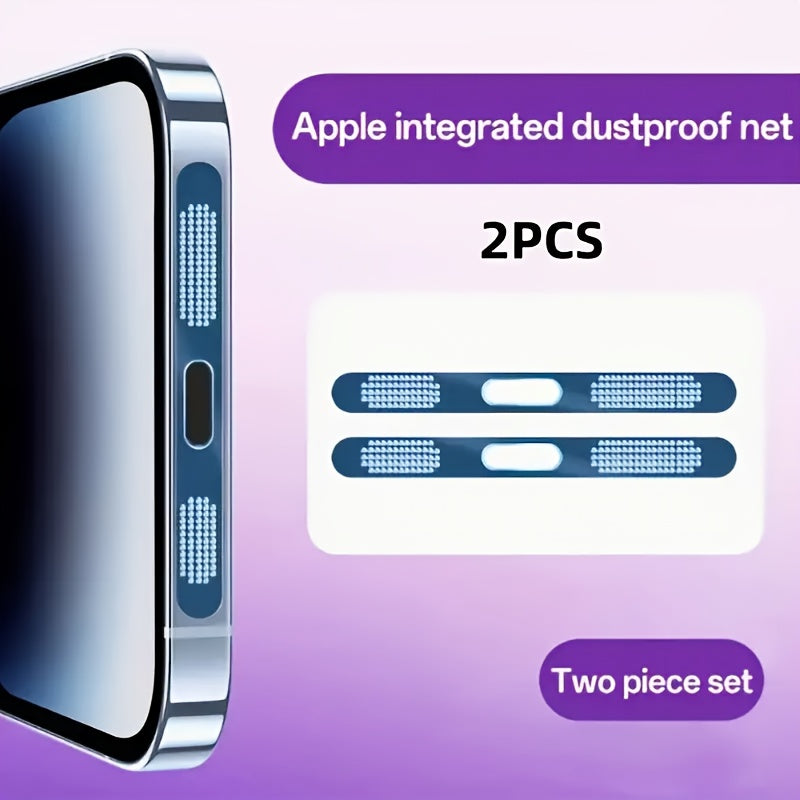 2pcs for iPhone Series Universal Metal Phone Speaker Dust Mesh - Perfect Gift for Birthday, Easter, President's Day, Boys And Girlfriends, Various Colours!