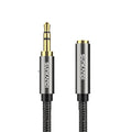 SUNKANDI 3.5Mm TRRS Headphone Extension Cable with Mic, Male to Female Stereo Audio Cable, Round Shape, Cat 5E, Floppy Connector, for Smartphones, Pcs, Tvs, Headphones, PS4, Car Audio, Speakers