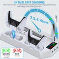 Cooling Station for PS5, Controller Charging Station for Playsation 5 Slim/Pro/&Standard Disc/Digital Console, for PS5 Accessories Incl. Controller Charger/Turbo Fan/3 USB Hub/Headset Holder, Christmas Gift, USB Length 19 Inches