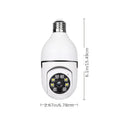 [Night Vision] 2pcs Wireless 4MP Bulb Security Camera with 5G And 2.4Ghz Wifi, 360° Panoramic HD Indoor Monitoring System, Night Vision, Two-Way Audio, Smartphone App Control, Ideal for Home, Garage, Pet Monitoring, Indoor Camera