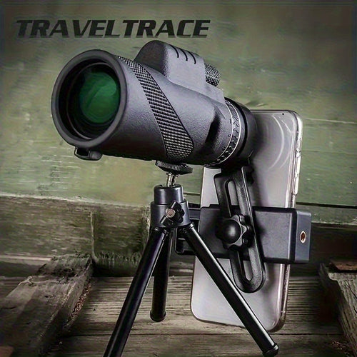 10x42 Monocular Telescope HD | Portable Handheld with Phone Adapter - FMC Lens for Bird Watching, Wildlife, Hiking, Camping, Concerts & Sports | Ideal Christmas Gift, Stocking Stuffer
