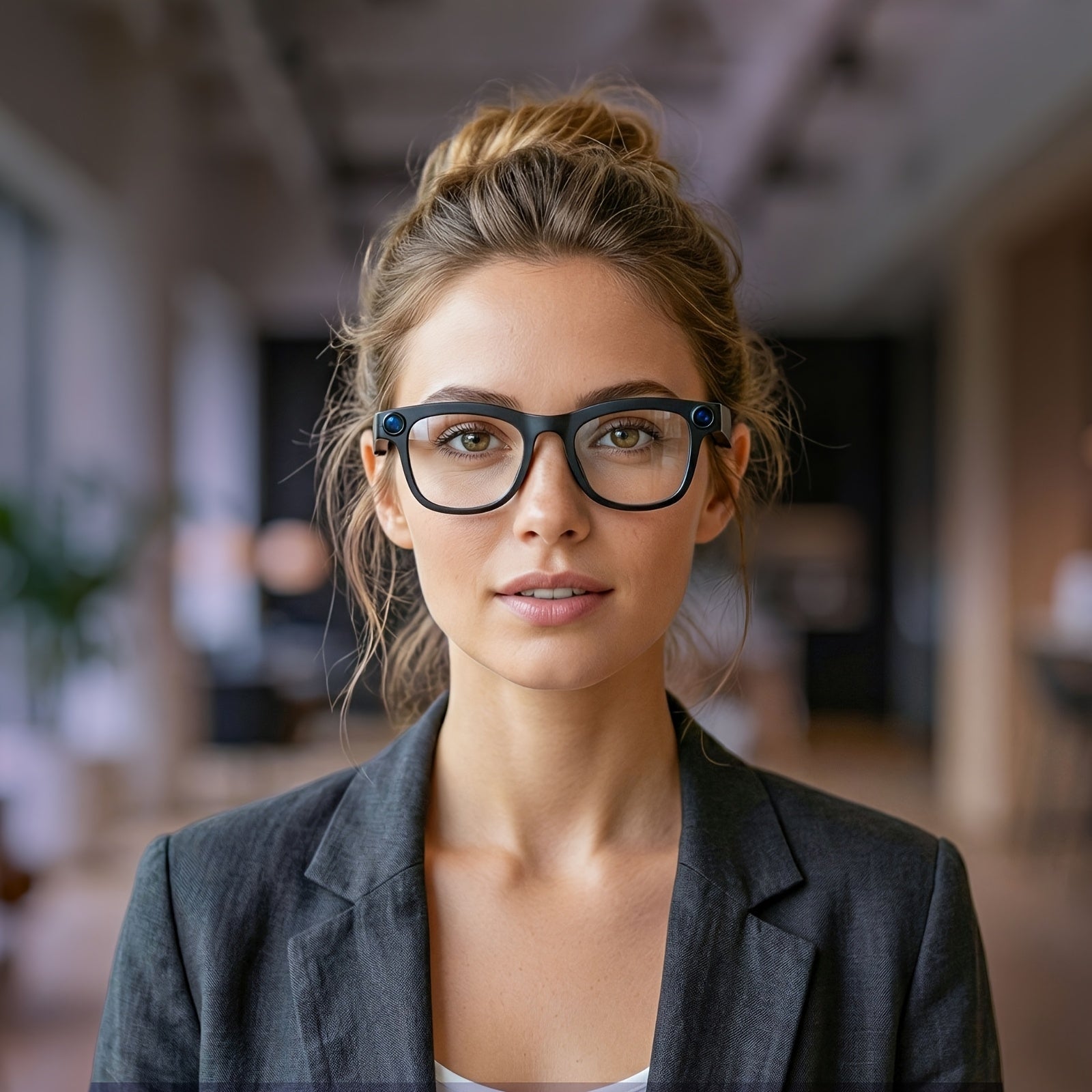 KLZO-AI Smart Glasses with 2MP HD Camera, Real-Time Voice Translation (100+ Languages), Bluetooth Calling & Music Player, Lightweight Wearable Recording Glasses Camera Glasses Ai Smart Glasses with Camera