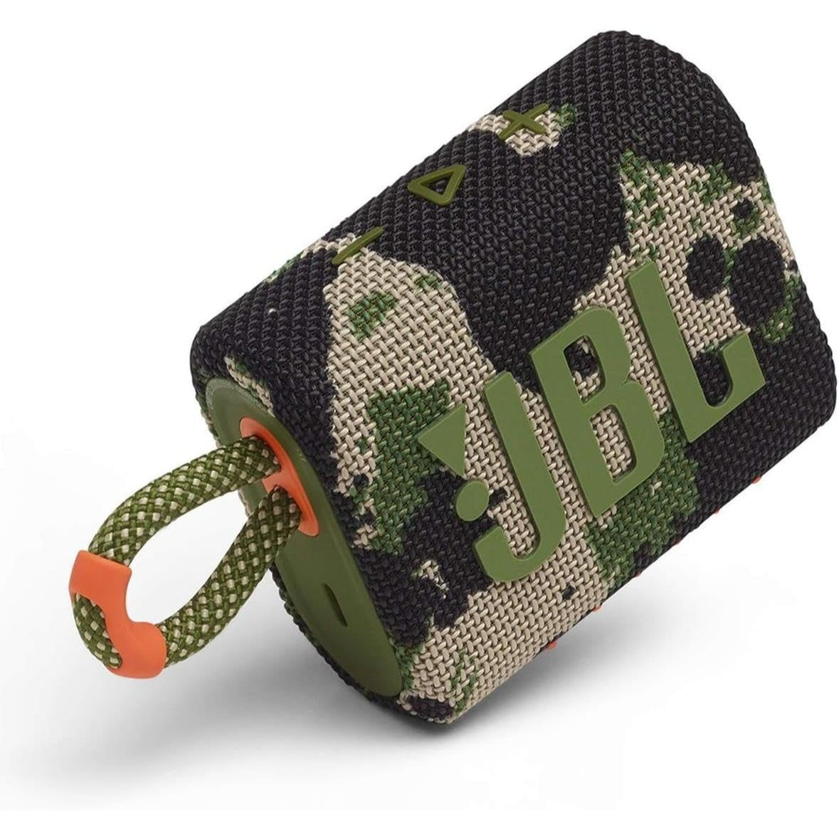 JBL Go 3 Portable Mini Bluetooth Speaker – Big Audio & Punchy Bass in a Pocket-Size Design, IP67 Waterproof & Dustproof for Shower/Beach/Pool, Up to 5 Hours Playtime per Charge, Rugged Fabric & Durable Housing, Integrated Carry Loop, USB-C Fast Recharge,