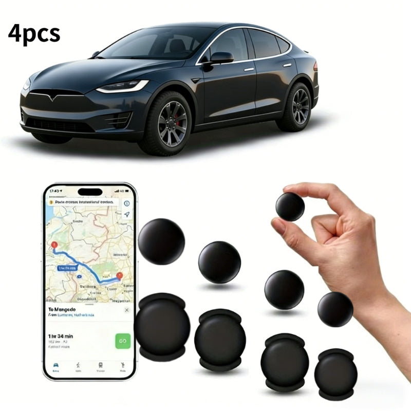 4pcs Mini GPS Tracker - No Monthly Fee Real-Time Locator, IOS Compatible, Easy to Install, Suitable for Trucks, SUVs, and Vehicles, Battery-Free Operation, Durable Construction, GPS Tracker, GPS Tracker, Safety, Driving Safety, Portable Gadget