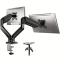 [Dual Monitor Mount] 32 Inches Screen Dual Monitor Mount, Home Kitchen Furniture, Max 22 Lbs Each Arm, Adjustable Dual Monitor Stand, Dual Monitor Arm With 180° Swivel, Tilt, 360° Rotation For Home Office, VESA 75/ 100mm