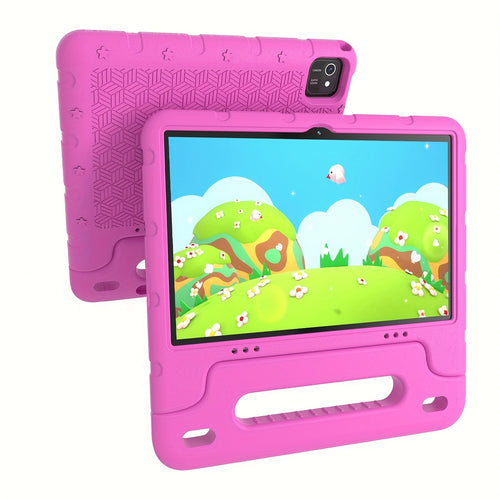 10.1-Inch Tablet, Android 13 with Quad-Core Processor, 6+2+4GB RAM 64GB ROM Expandable to 1TB, 1280x800 HD IPS Screen 2MP+8MP Dual Cameras 6000mAh Large Battery, GPS & WiFi, Parental Control Education Reading Entertainment Gaming Streaming, New 2025