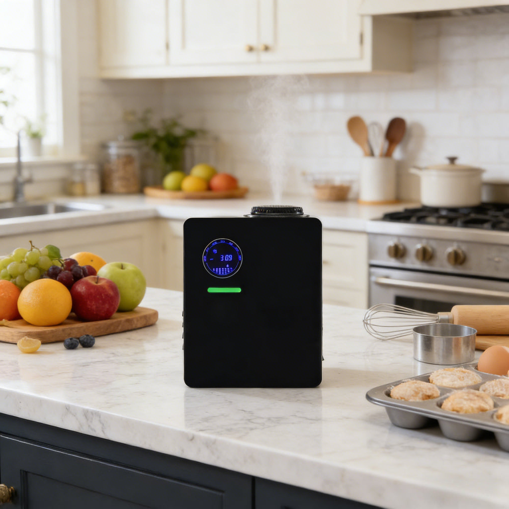 GOANDO Scent Diffuser with App & Programmable Timer - Essential Oil Diffuser (No Refills Included), Waterless Operation, Cold Air Fan System, Heatless Diffusion, for /Office, Compatible for Spaces up to 2500 Sq Ft