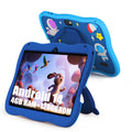 Children's Tablet Computer 7 Inches 128GB ROM 4GB RAM, Android 14, 5G WiFi, GMS, Eye Protection Screen, Parental Controls, Educational Applications, Dual Cameras, Shockproof Case, Games - Learning Device for Teenagers, Interesting Design