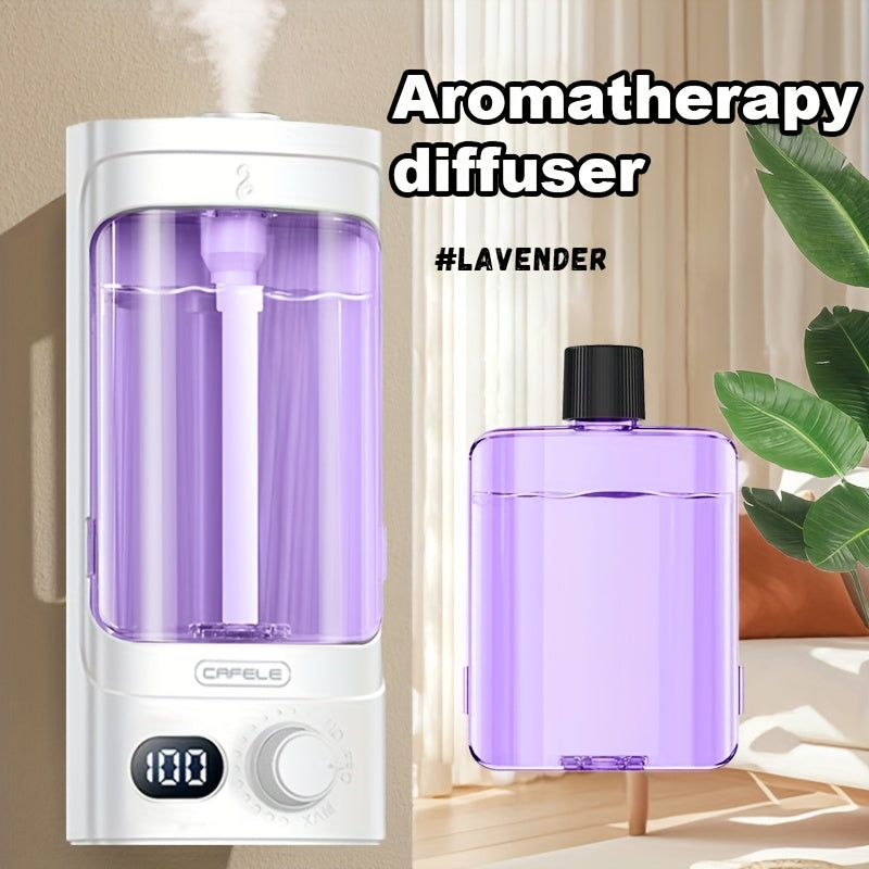 Aromatherapy Diffuser, Large-capacity Soundwave Technology Aroma Diffuser, Air Humidifier, Electric Essential Oil Diffuser, 100-level Adjustment, Automatic Shut-off, Suitable for Home, Office, And Pet Rooms, Household Product