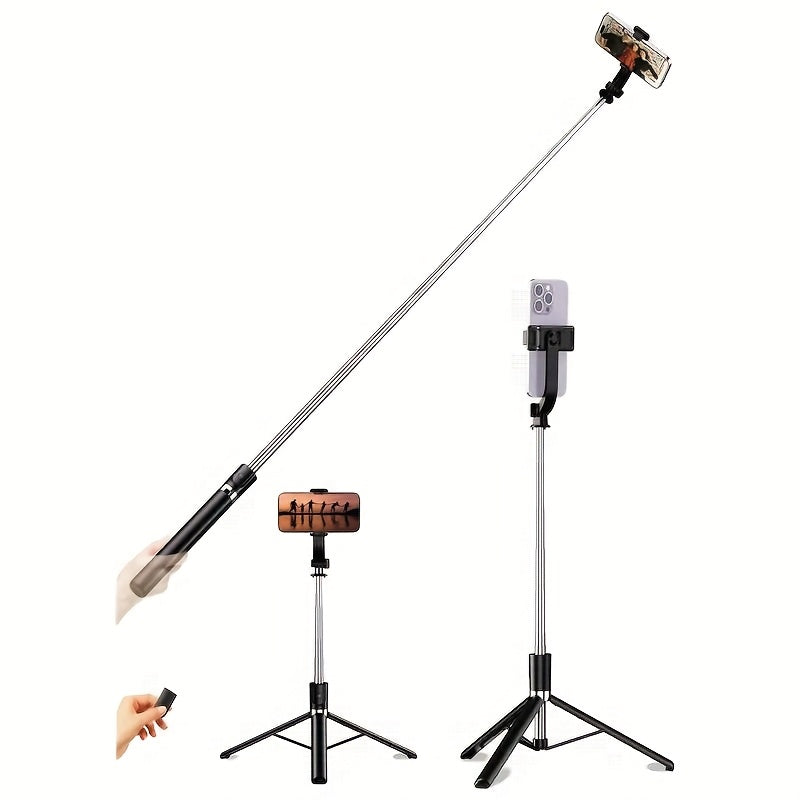[Professional Selfie Stick] Professional 68 Inch Retractable Selfie Stick with Wireless Remote, 360° Rotation, Stable Anti-shake Design. Ideal for Travel Vlogs & Outdoor Live Streaming. Compatible with iPhone/Android Smartphones