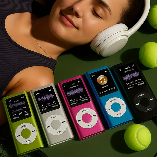 1 Portable MP3/MP4 Player with 128GB Expandable Storage Lossless Audio MP3 WMA FLAC APE And Video Playback E-Book Reader Photo And Video Viewer LCD Screen Alloy Body Ideal for Music Reading Travel And Offline Use Perfect Christmas Gift SD Card Not I
