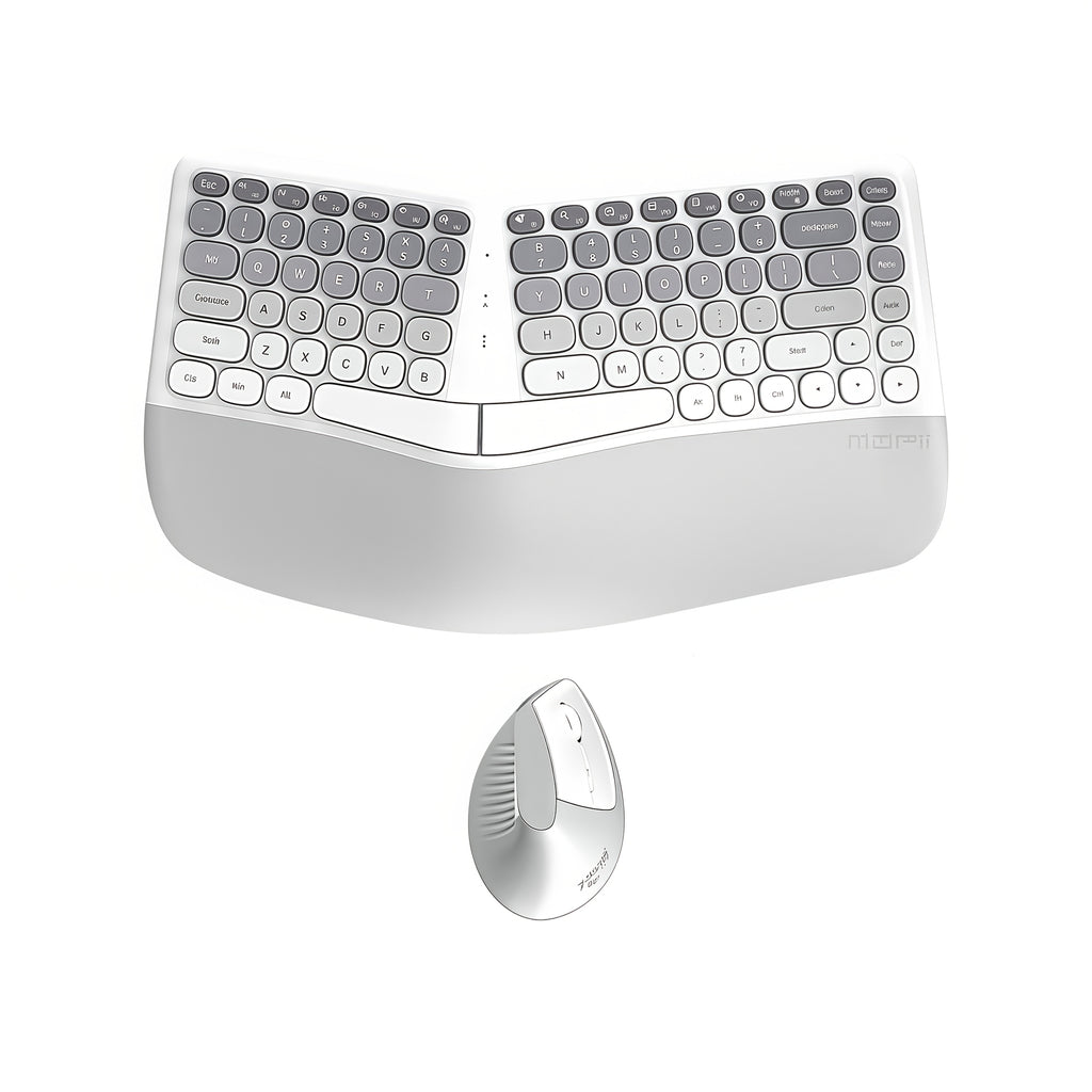 The New Keyboard And Mouse Set from KLZO Boasts an Ergonomic Design, Offers Support for The Wrists, Promotes Hand Health, Helps Prevent Tenosynovitis, Features Wireless Wireless Connectivity